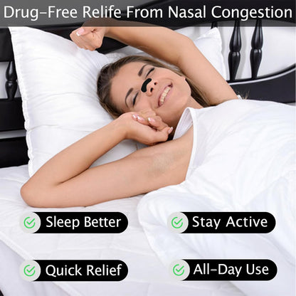 60 Pack Nasal Strips for Sleeping, Extra Strength anti Snoring Nose Strips & Nose Tape and Nasal Dilator, Strength Nasal Strips Designed for Sleep